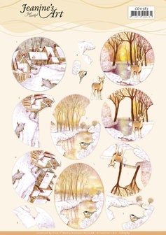 CD11583 3D Cutting Sheet - Jeanine&#039;s Art - Yellow Forest