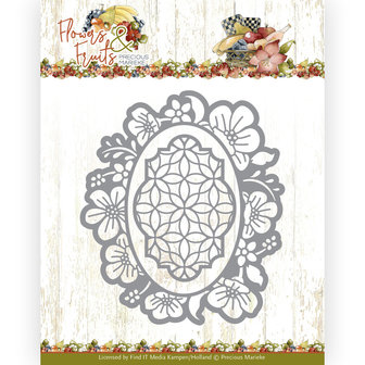 PM10217 Dies - Precious Marieke - Flowers and Fruits - Fruit Blossom Oval
