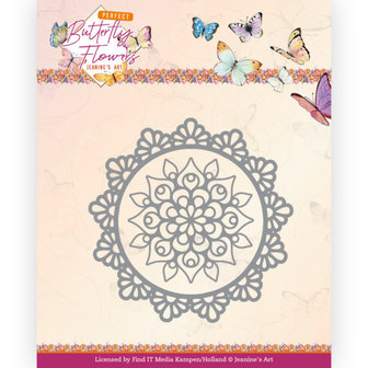 JAD10150 Dies - Jeanine&#039;s Art - Perfect Butterfly Flowers - Flower Circle