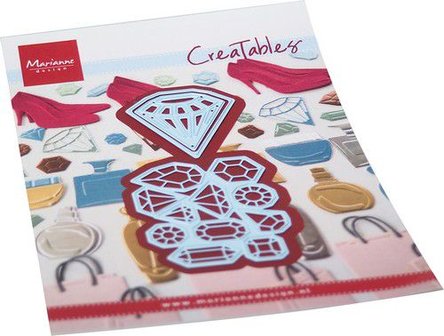 Marianne D Creatable Diamant &amp; edelstenen LR0757 110x160mm (04-22)