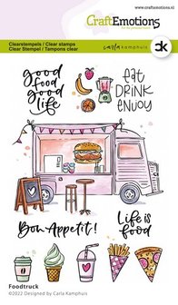 CraftEmotions clearstamps A6 - Foodtruck Carla Kamphuis (04-22)
