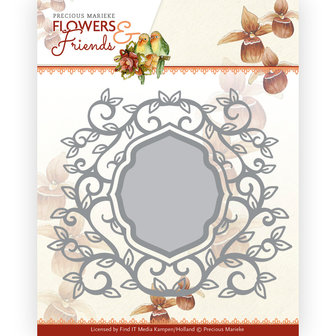 PM10229 Dies - Precious Marieke - Flowers and Friends - Circle of Leaves