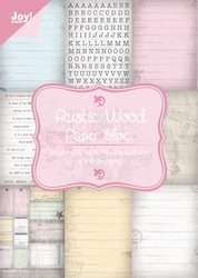 6011/0085 Noor! Design - Joy Crafts - Paper bloc - Rustic Wood - A5 - 36 sheets - 4x9 designs