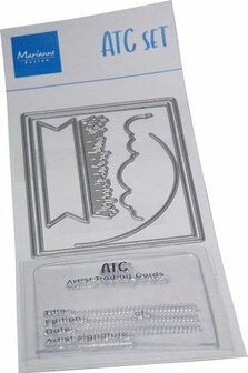 Marianne D Clear Stamp &amp; Dies set - ATC CS1101 8c21cm (07-22)