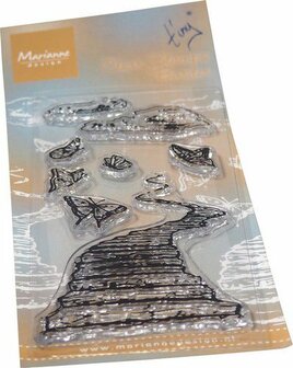 Marianne D Clear Stamp Tiny&#039;s border - Trap naar de hemel TC0897 8x21cm (07-22)