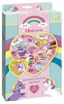 Totum kinder hobbyset Diamond painting Unicorn slinger 071056 30,5x18x3,5cm 5+
