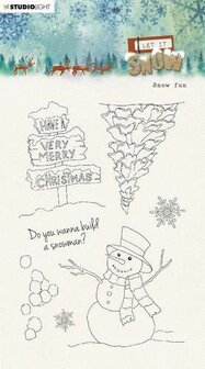 Studio Light Clear stamp Let it snow nr.265 SL-LIS-STAMP265 105x148mm (08-22)