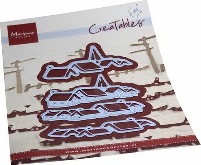 Marianne D Craftable Tiny&#039;s Snowy Dorp LR0777 110x160mm (09-22)