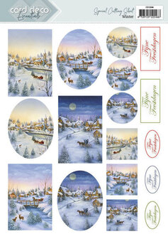 CD11894 3D Cutting Sheets - Card Deco Essentials - Winter - Dutch