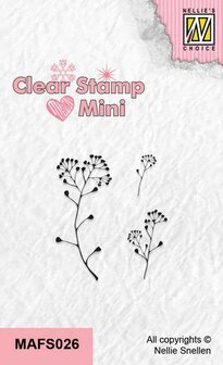 Nellie's Choice Clear Stamp mini Takjes MAFS026 14x31mm (11-22)