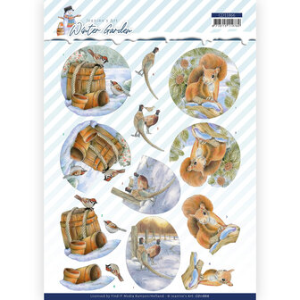 CD11866 3D Cutting Sheet - Jeanine&#039;s Art - Winter Garden - Pheasant