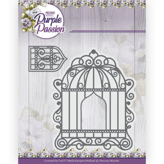 PM10244 Dies - Precious Marieke - Purple Passion - Birdcage