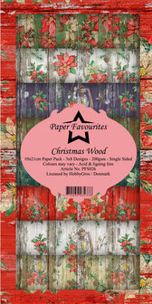 Dixi Craft Designpapier 10x21cm Slimline Christmas Wood