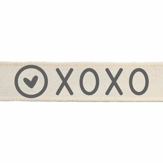 Vaessen Creative &bull; Ribbon 2mx15mm NL xoxo