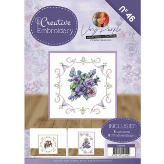 CB10046 Creative Embroidery 46 - Yvonne Creations - Very Purple