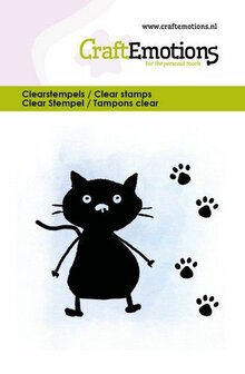 CraftEmotions clearstamps 6x7cm - Kitty &amp; paws (01-23)