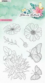 Studio Light Clear Stamp Blooming Butterfly nr.357 SL-BB-STAMP357 93x136mm (01-23)