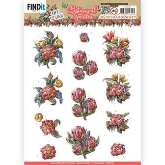 SB10733 3D Push Out - Amy Design - Botanical Garden - Red Protea