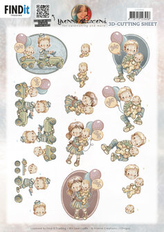 CD11920 3D Cutting Sheets - Yvonne Creations - Baby Boy and Girl