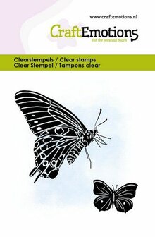 CraftEmotions clearstamps 6x7cm - Vlinders 1 (03-23)