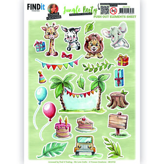 SB10742 Push Out - Yvonne Creations - Jungle Party - Small Elements - B