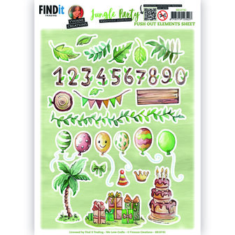SB10741 Push Out - Yvonne Creations - Jungle Party - Small Elements - A