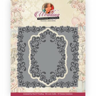 YCD10309 Dies - Yvonne Creations - Wedding - Wedding Frame