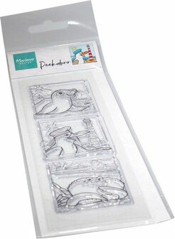 Marianne D Clear Stamps Hetty&#039;s Peek-a-boo Beach CS1130 44x43mm 45x43mm 43x43mm (05-23)