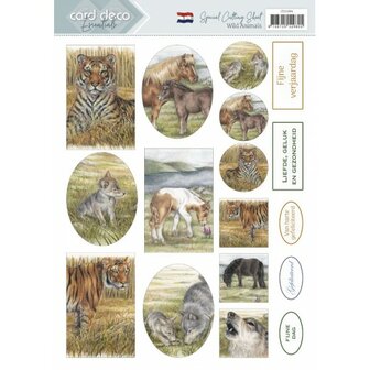 CD11994 Cutting Sheets - Card Deco Essentials - Wild Animals - Dutch