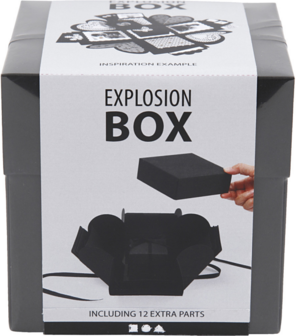 Explosion Box 12x12 cm Zwart