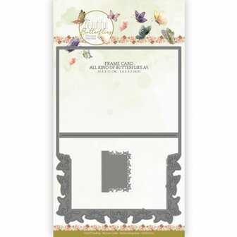 CDCD10141 Dies - Precious Marieke - Beautiful Butterflies - Frame All kind of butterflies A5