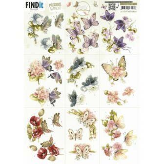 CD12018 3D Cutting Sheet - Precious Marieke - Beautiful Butterfly - mini
