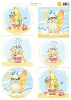VK9601 Marianne D Decoupage Gnomes - Surf A4