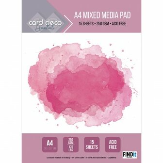 CDEPB002 Card Deco Essentials - Mixed Media Pad (A4)