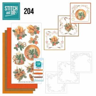STDO204 Stitch and Do 204 - Jeanine&#039;s Art - Wooden Christmas