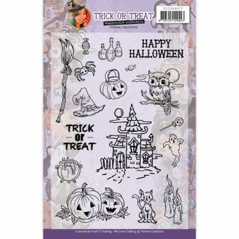 YCCS10077 Clear Stamps - Yvonne Creations - Happy Halloween