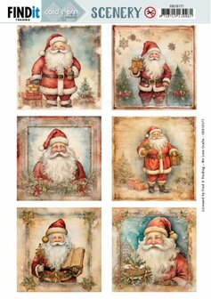 CDS10177 Push Out Scenery - Card Deco Essentials - Santa Square