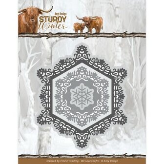 ADD10307 Dies - Amy Design Sturdy Winter - Winter Hexagon