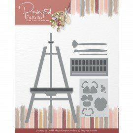 PM10262 Dies - Precious Marieke - Painted Pansies - Easel