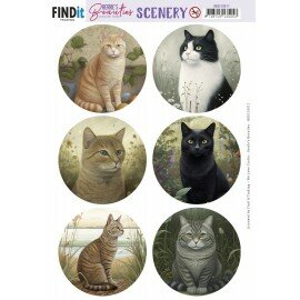 BBSC10011 Push-Out Scenery - Berries Beauties -Cats Round