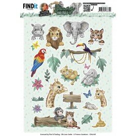 CD12145 Cutting Sheets - Yvonne Creations - Young And Wild - Small Elements