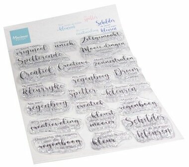 Marianne D Clear Stamps Kleurige groetjes (NL) CS1166 110x150mm (04-24)