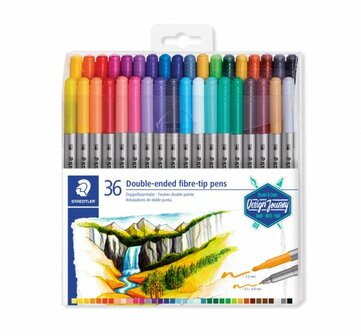 Staedtler Double-ended Fibre tip pens (36 stuks)