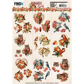 CD12174 Cutting Sheets - Berries Beauties - Romantic Birds - Mini