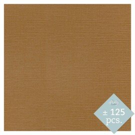 BULK 12 Linnenkarton Scrap 30,5x30,5cm Card Deco Koffiebruin per 125 vellen