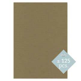BULK 44 Linnenkarton A4 (29,7x21cm) Card Deco Kraft Mokka per 125 vellen