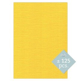 BULK 06 Linnenkarton A4 (29,7x21cm) Card Deco Kanariegeel per 125 vellen