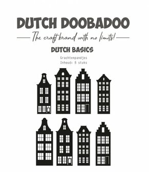 Die-cuts - DDBD - Dutch basics - Grachtenpandjes