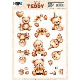 3D Cutting Sheet - Berries Beauties - Teddy - Present