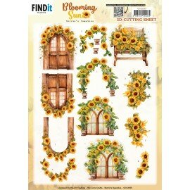 3D Cutting Sheet - Berries Beauties - Blooming sun - Rustic Sunlight